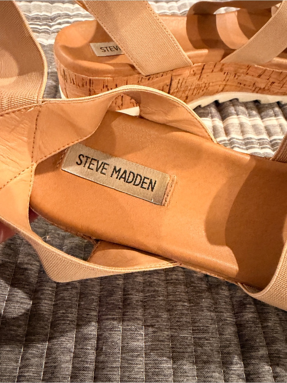 Steve Madden Women’s 9.5 Cork Platform Sandals for Women - Picture 6 of 8